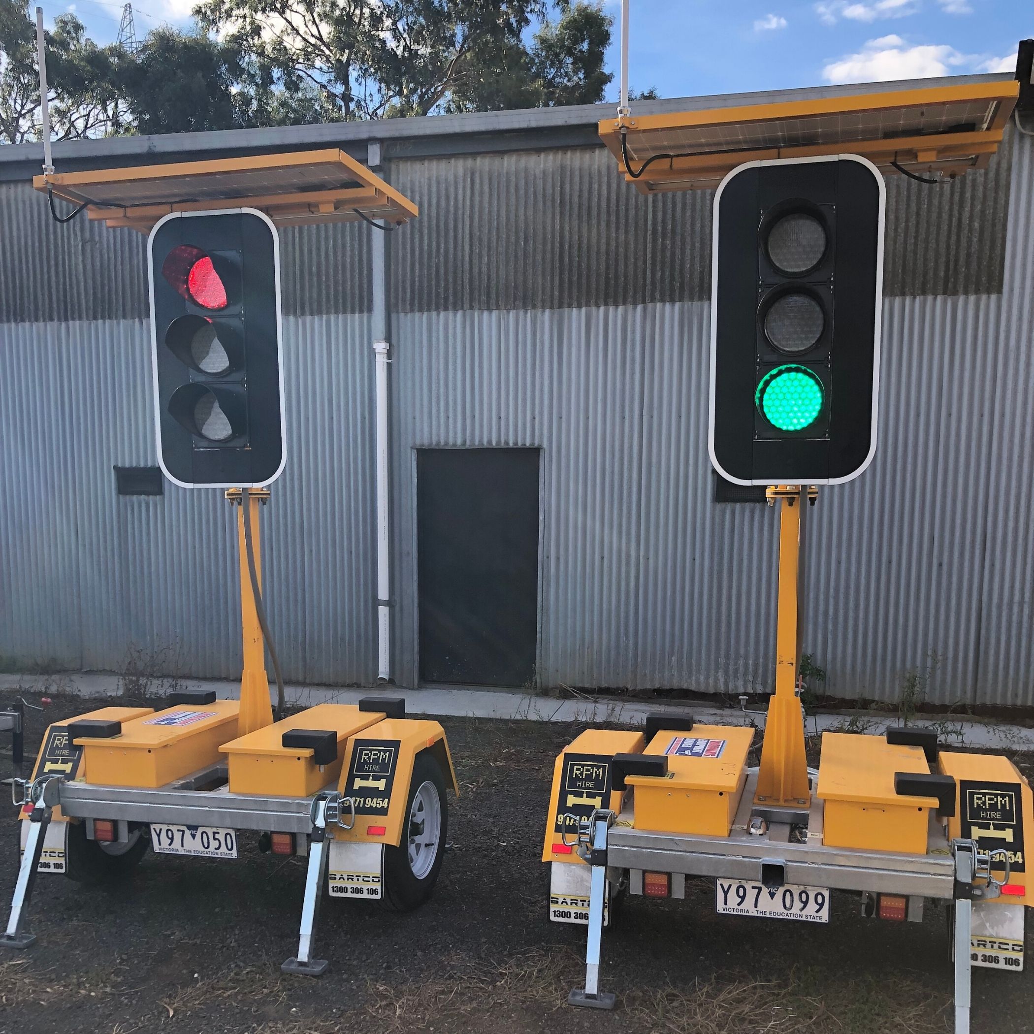 Portable Solar Traffic Light Hire Melbourne, Sydney & Hobart | RPM Hire