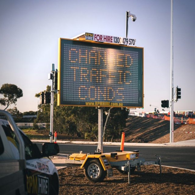 VMS - Variable Message Sign Board Hire | RPM Hire